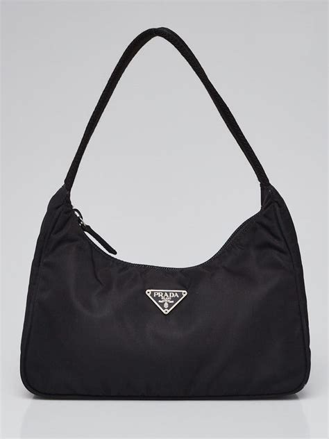 Prada Black Tessuto Nylon Shoulder Bag MV515